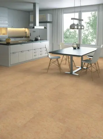 Ziro Lino-Click linoleumsflise - Crema 
