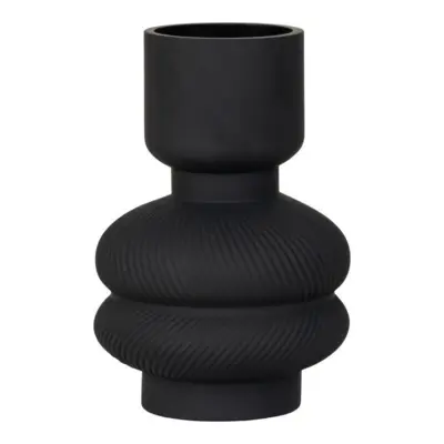 Vase, sort glas