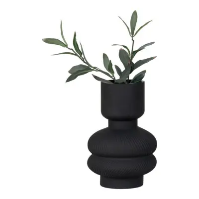 Vase, sort glas