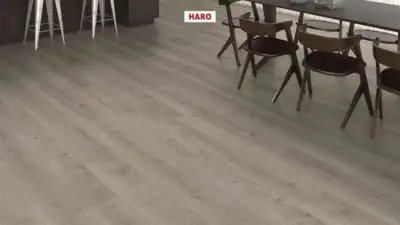 Haro laminatgulv Aqua - Plankegulv, Eg Flavia grå