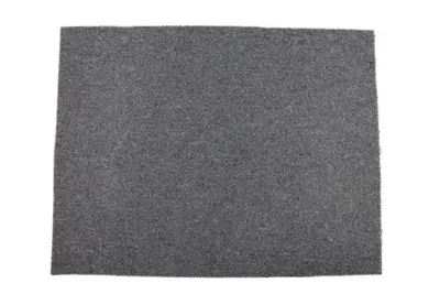 Fletco Strong gråt gulvtæppe, skumbagside - REST 130X400 CM.