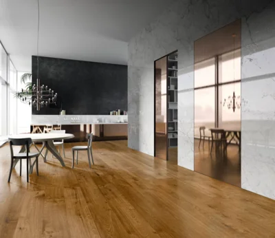 Moland Circular Plank, Oak French Smoked 