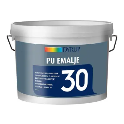 Dyrup PU Emalje 30 hvid 