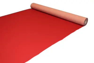 Bordeaux rød Løber i nålefilt - 2 meter bredde - REST 260X200 CM.