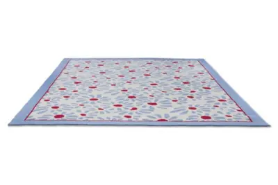 Laura Ashley - Thorncliff Daisy Sky Blue, Udendørstæppe