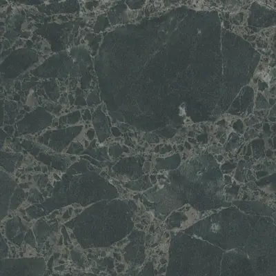 Horn Kompaktlaminat bordplade - CM Kings Marble Green, sort kerne