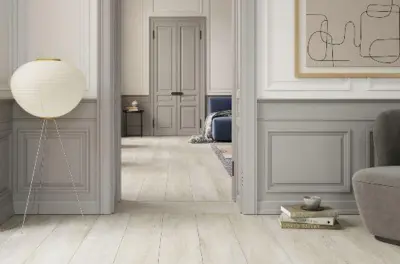 Moland Bastion Vinyl Wideplank, Kalket eg, 220x1828 mm. 