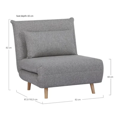 Marlow, grå sovesofa