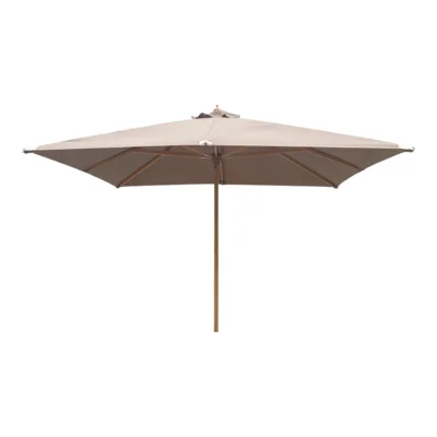 Orlando Parasol, Taupe med træstok