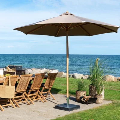 Austin Parasol, Sandfarvet med tilt - UDSOLGT TIL UGE 1.