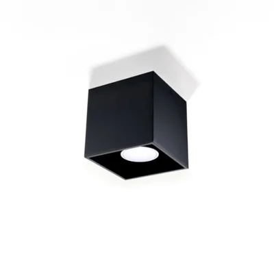 Loftslampe QUAD 1 sort
