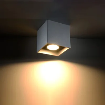 Loftslampe QUAD 1 grå
