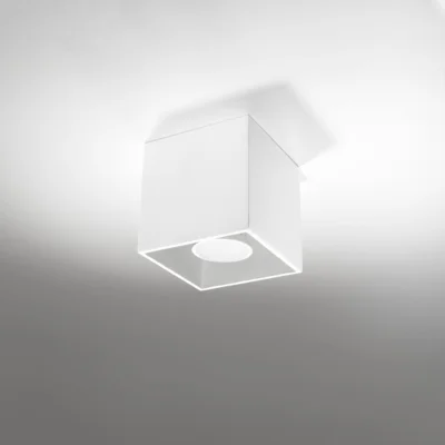 Loftslampe QUAD 1 hvid