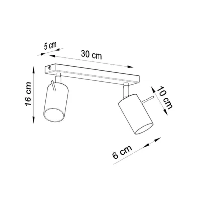 Loftslampe RING 2 hvid