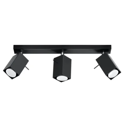 Loftslampe MERIDA 3 sort