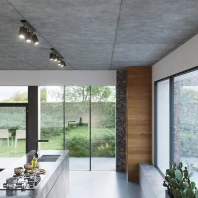 Loftslampe MERIDA 3 sort