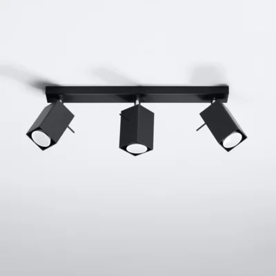 Loftslampe MERIDA 3 sort