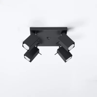 Loftslampe MERIDA 4 sort