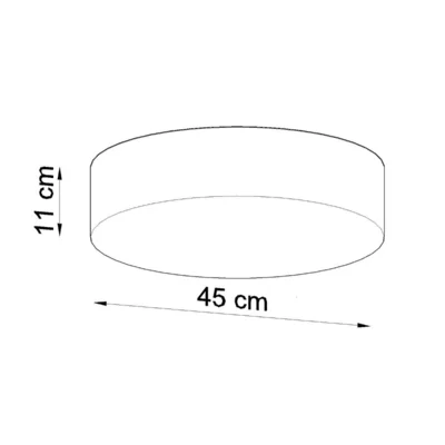 Loftslampe ARENA 45 sort