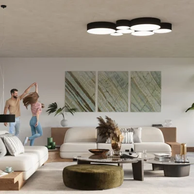 Loftslampe ARENA 45 sort