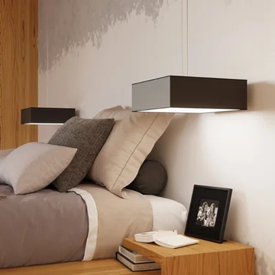 Loftslampe HORUS 35 sort