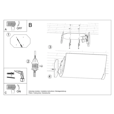 Loftslampe EMILIO