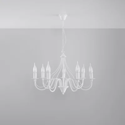 Lysekrone MINERWA 7 hvid