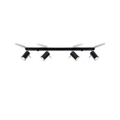 Loftslampe RING 4L sort