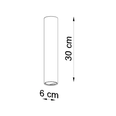 Loftslampe LAGOS 30 hvid