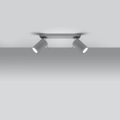 Loftslampe RING 2 grå