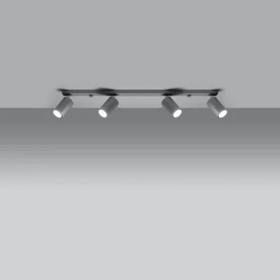 Loftslampe RING 4L grå