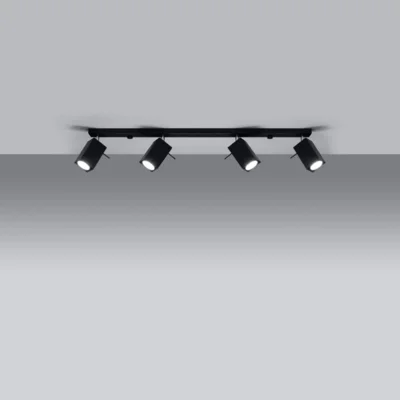 Loftslampe MERIDA 4L sort