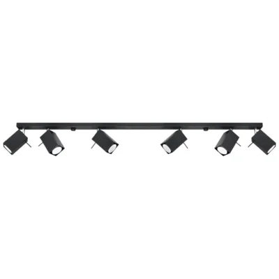 Loftslampe MERIDA 6L sort