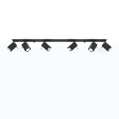 Loftslampe MERIDA 6L sort