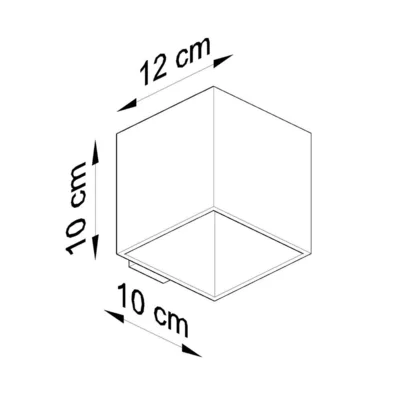 Væglampe QUAD beton