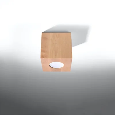 Loftlampe QUAD naturtræ