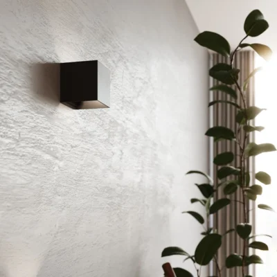 Væglampe LUCA sort LED IP54
