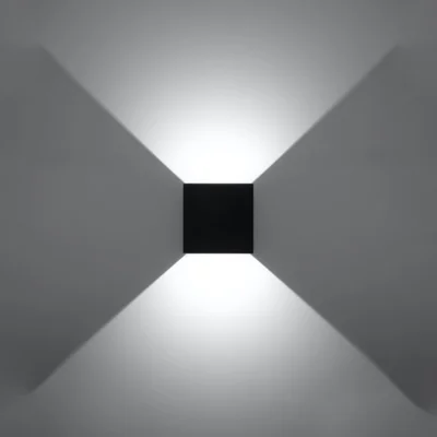 Væglampe LUCA sort LED IP54