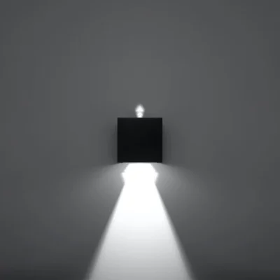 Væglampe LUCA sort LED IP54