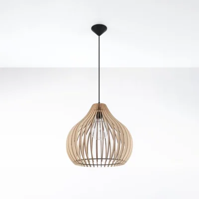 Hængende lampe APRILLA træ