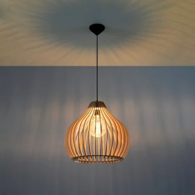 Hængende lampe APRILLA træ