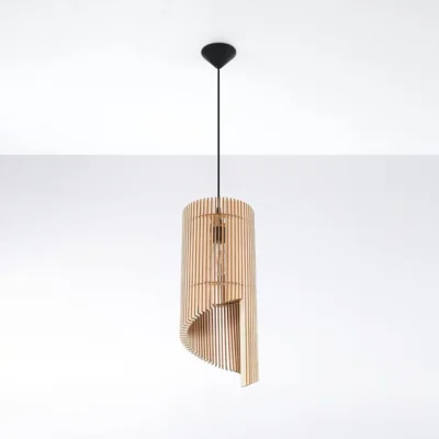Hængende lampe ALEXIA træ