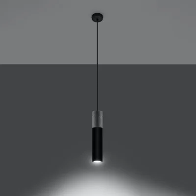 Hængende lampe BORGIO 1 sort