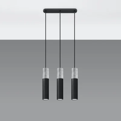 Hængende lampe BORGIO 3L sort
