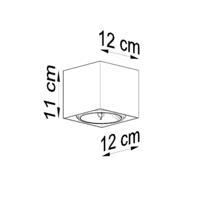 Loftslampe BLAKE sort