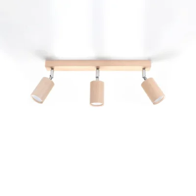 Loftslampe BERG 3 naturtræ