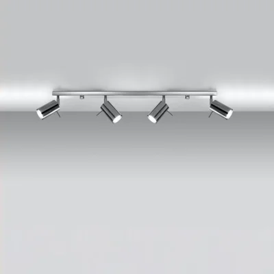 Loftslampe RING 4L krom