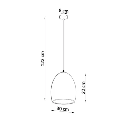 Keramisk hængende lampe FLAWIUSZ