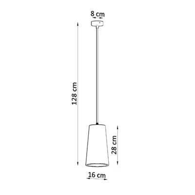 Keramisk hængende lampe GULCAN