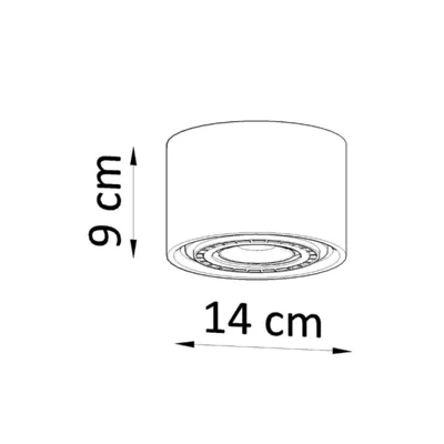 Loftslampe BASIC 1 beton